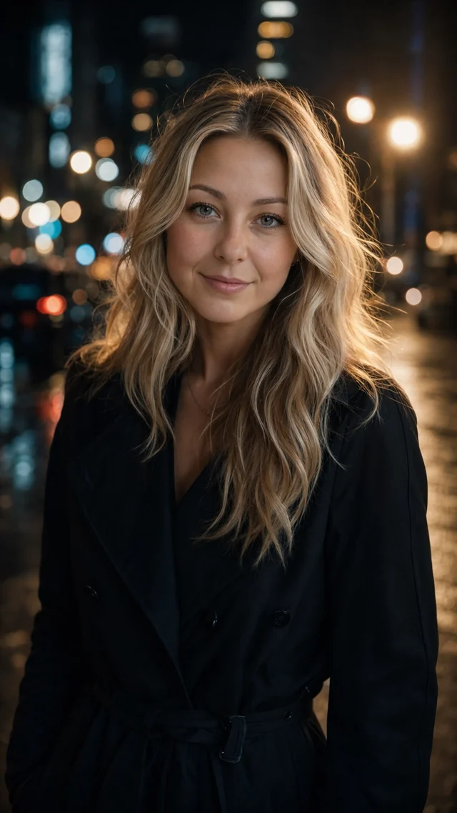 Consistent AI identity on street — faceless brand in outdoor scene